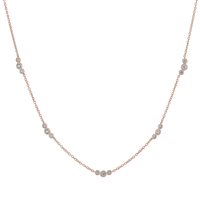 Collana Zanette Gioielli Donna in Oro rosa Diamante GI-2021-16 - GI-2021-16